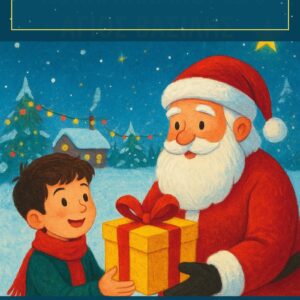 Charalampos New Year's Gift and Santa Claus children’s book cover by Pantelis Papakonstantinou