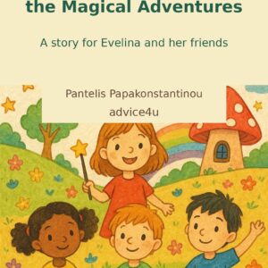 The Disappearance of the Colors and the Magical Adventures English children’s eBook cover about Evelina, friendship and magical colors