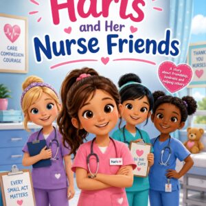 Charis and Her Friends the Nurses English children’s eBook cover about nursing, care and friendship